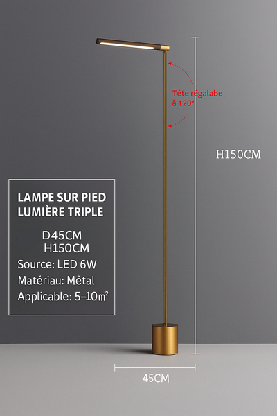 Lampe Italienne Bois Doré
