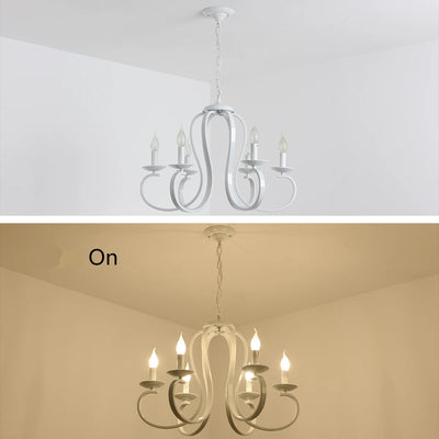 Lustre Blanc Métal