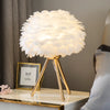Lampe De Chevet Plume Blanche