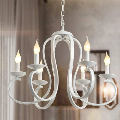Lustre Blanc Métal