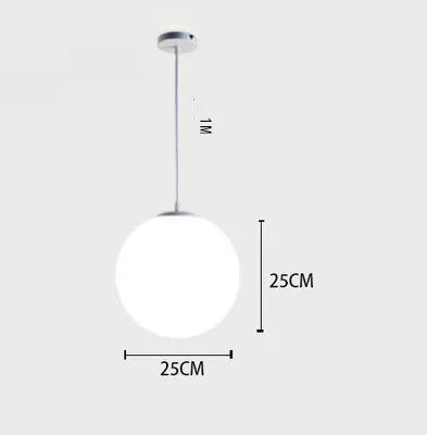 Lustre Boule Blanc