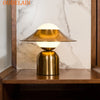 Lampe De Chevet Dore Blanc
