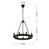 Lustre Suspension Metal Noir
