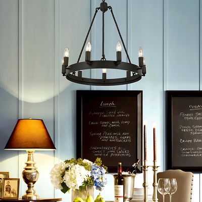 Lustre Suspension Metal Noir