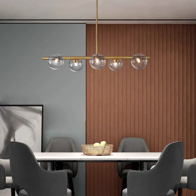 Lustre Boule Laiton