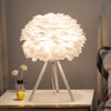 Lampe De Chevet Plume Blanche