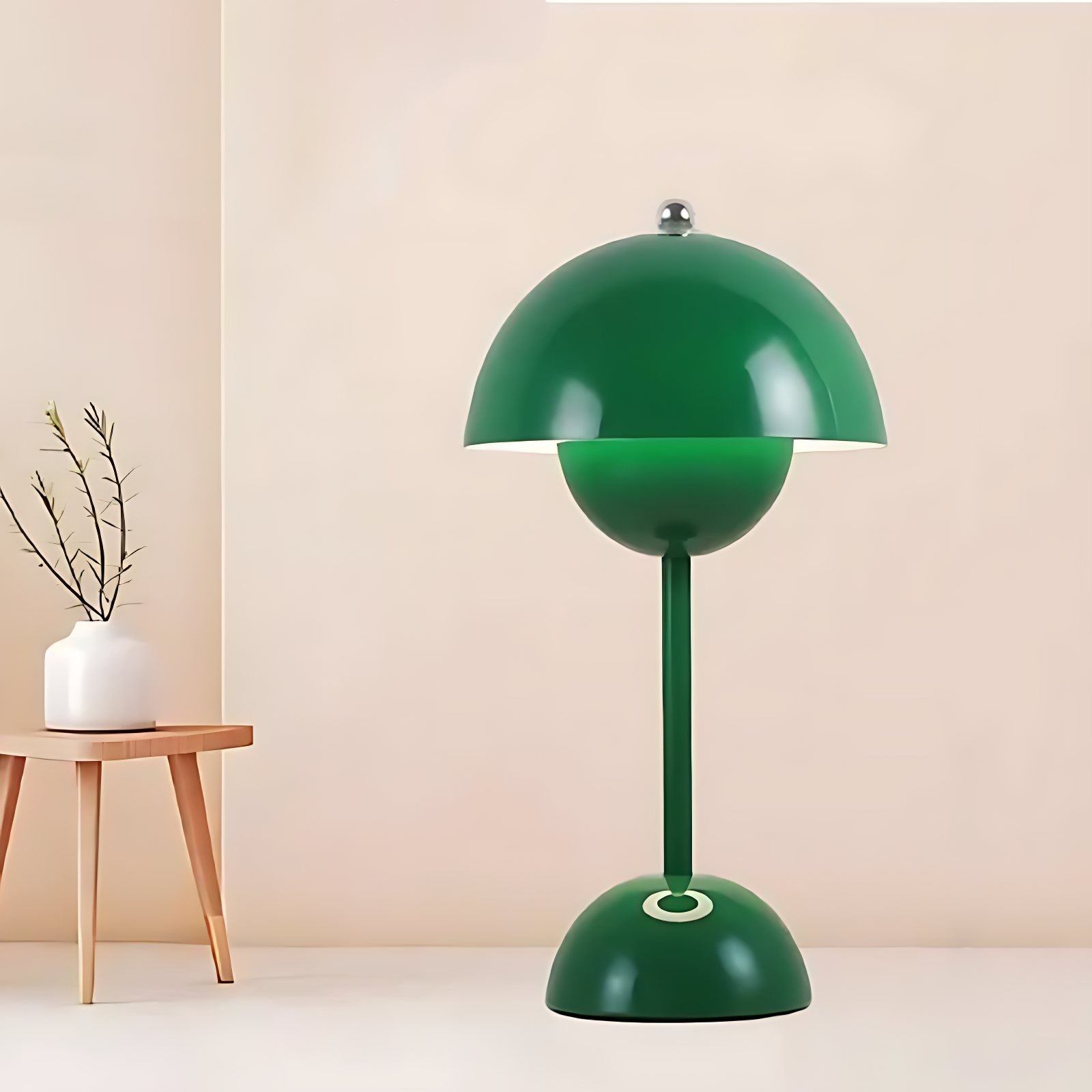 Lampe Champignon Verte