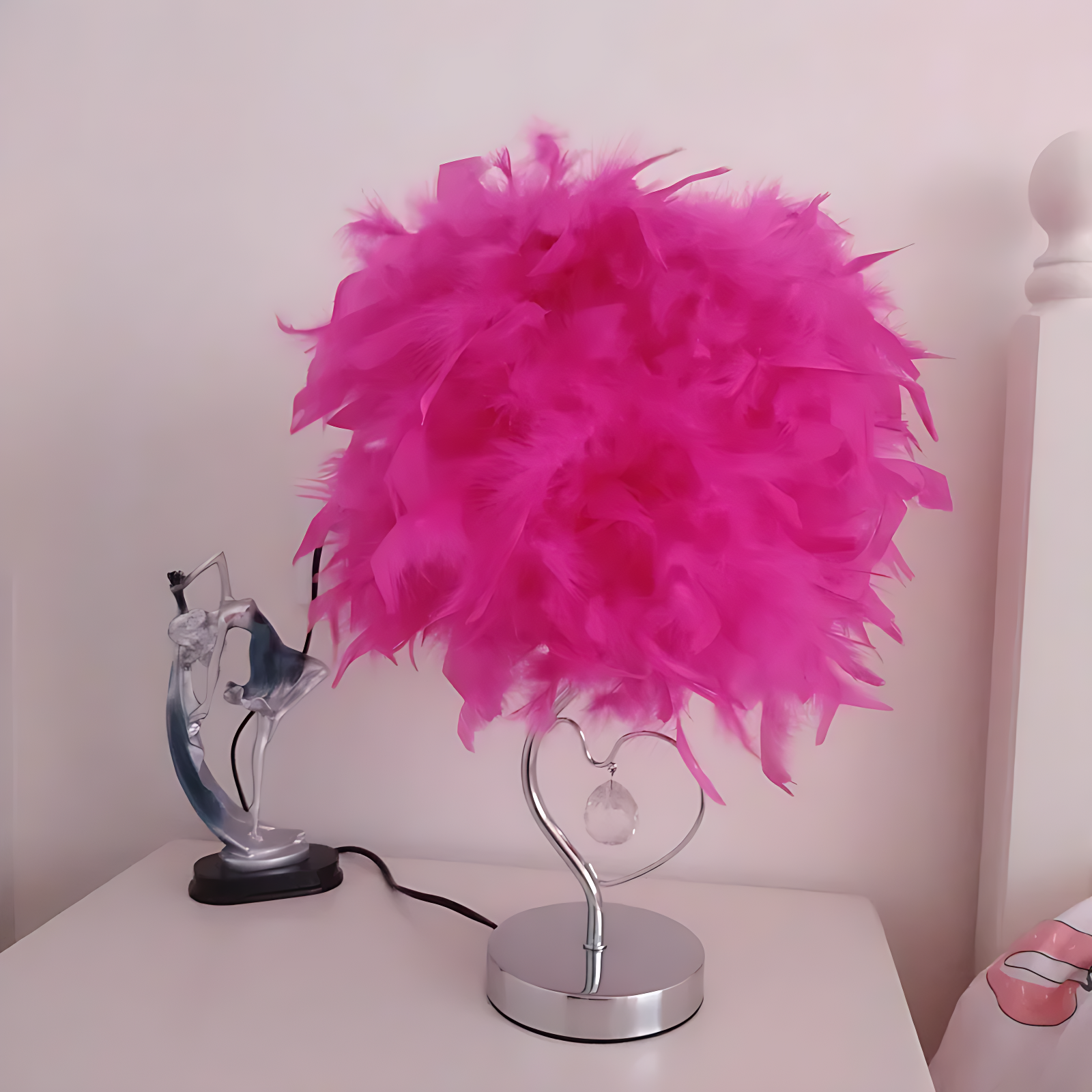 Lampe De Chevet Rose Fuchsia