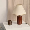 Lampe De Chevet En Bois Brut