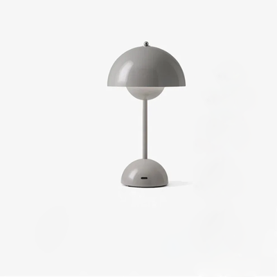 Lampe Champignon Grise