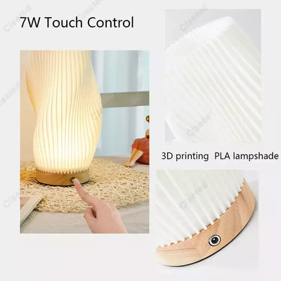 Lampe De Chevet Originale En Bois