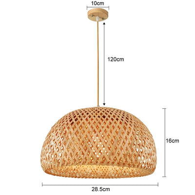 Lustre Paille Rotin