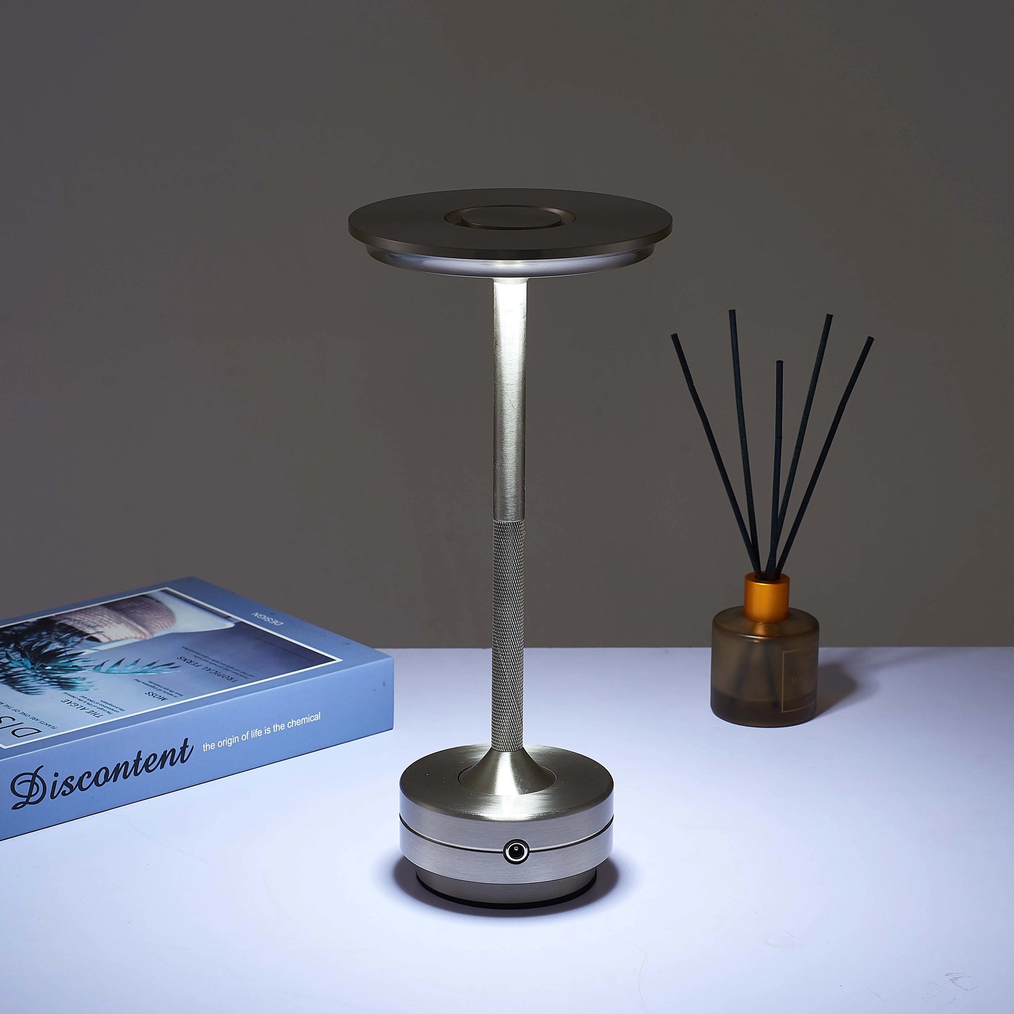 Lampe De Chevet Tactile Grise