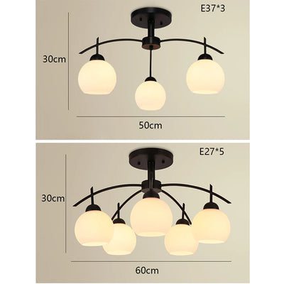 Lustre Blanc Et Noir