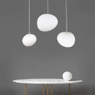 Lustre Blanc Rond