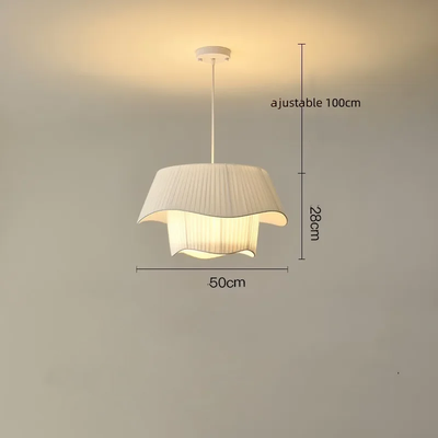 Lustre Tissu Blanc