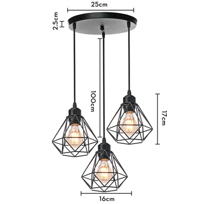 Lustre Suspension Noir