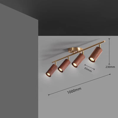 Lustre Bois Laiton