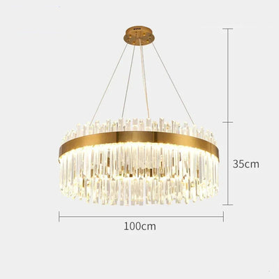 Lustre Rond Cristal
