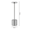 Lampe De Chevet Argenté Design