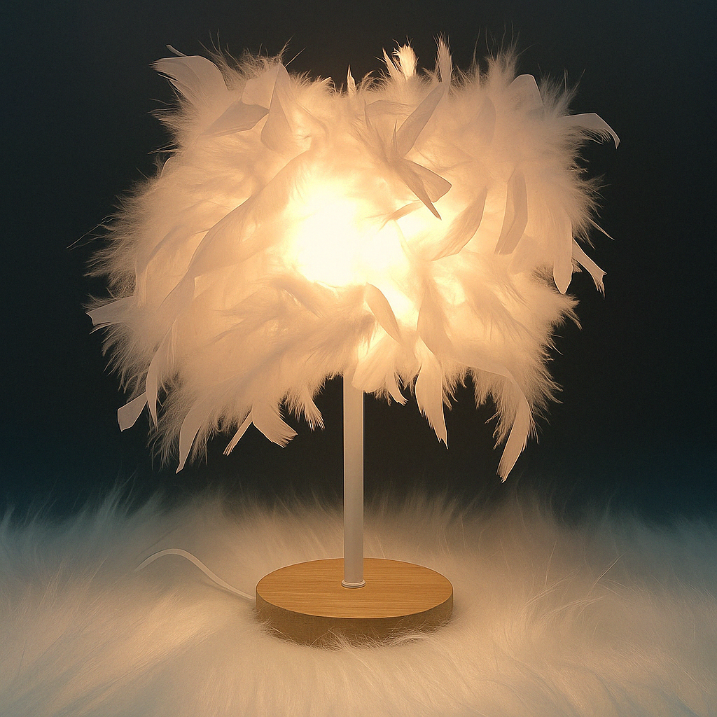Lampe De Chevet Romantique Blanche
