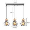 Lustre Suspension Bois Et Métal