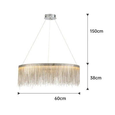 Lustre Pampilles Blanc