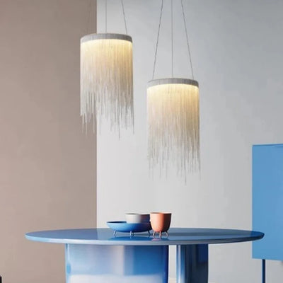 Lustre Pampilles Blanc