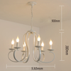 Lustre Blanc Métal