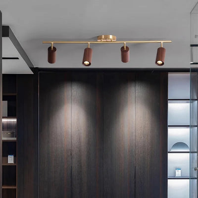 Lustre Bois Laiton