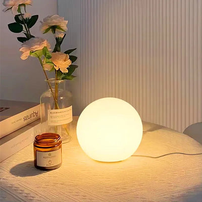 Lampe De Chevet Boule Blanche