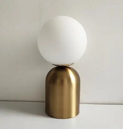 Lampe De Chevet Dore Blanc
