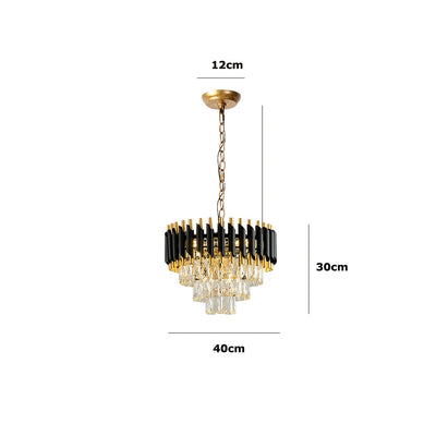 Lustre Design Noir Et Or