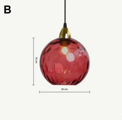 Lustre En Verre Coloré