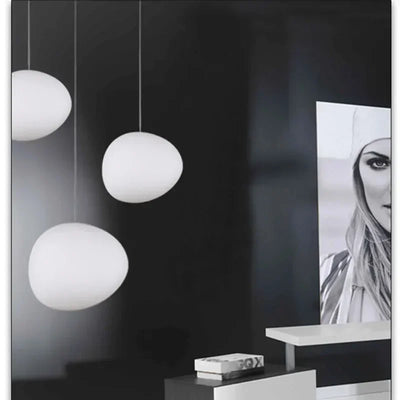 Lustre Blanc Rond