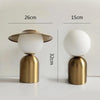 Lampe De Chevet Dore Blanc