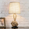 Lampe De Chevet Corde Et Bois