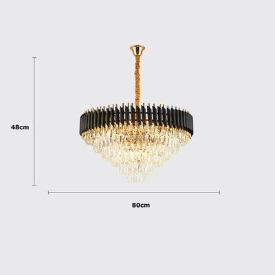 Lustre Design Noir Et Or