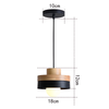 Lustre Bois Et Noir