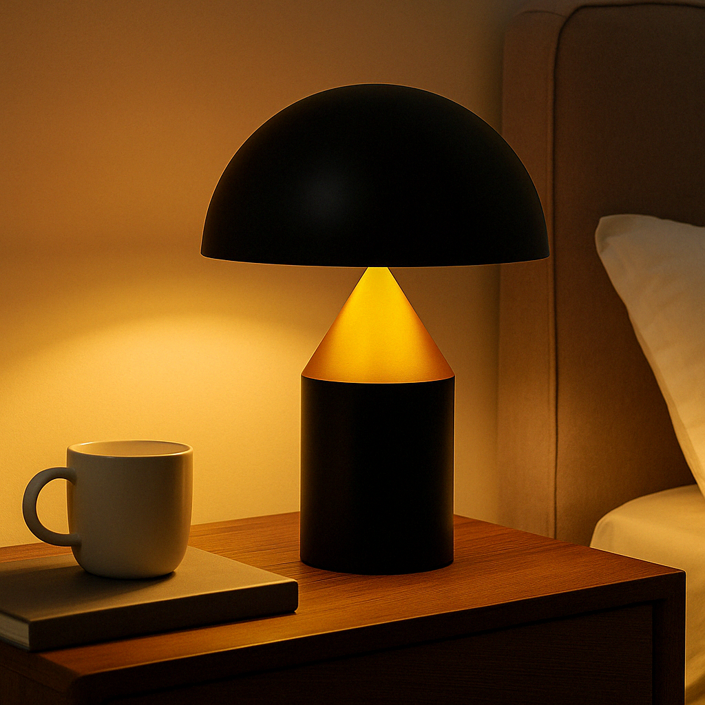 Lampe De Chevet Noir Et Or