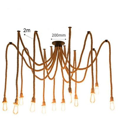 Lustre Araignée Corde