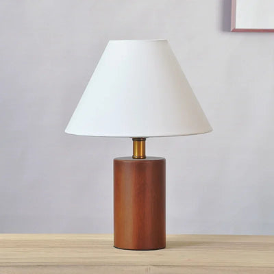 Lampe De Chevet En Bois Brut