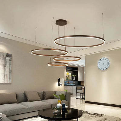 Lustre Noir Rond