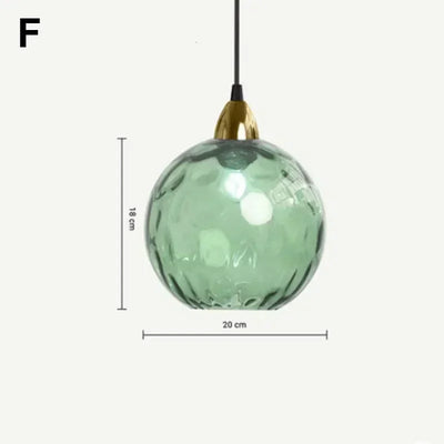 Lustre En Verre Coloré