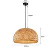 Lustre Paille Rotin