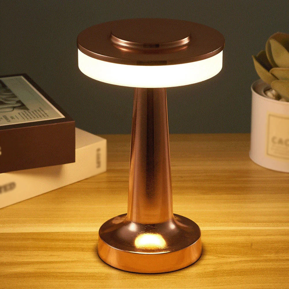 Lampe De Chevet Rose Doré