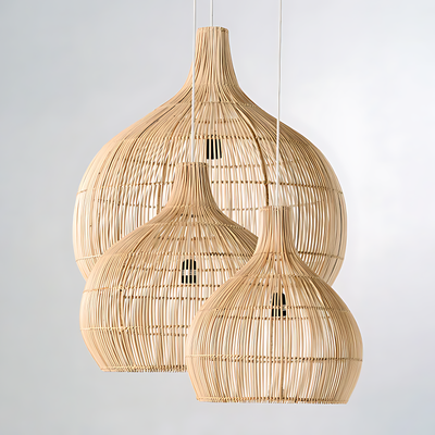 Lustre Panier Osier