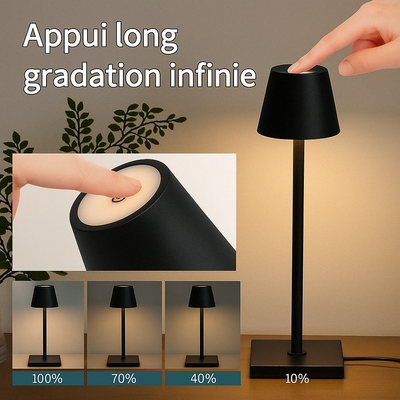 Lampe De Chevet Sans Fil Rechargeable
