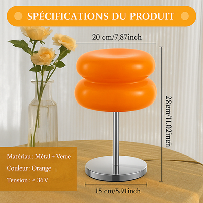 Lampe De Chevet Vintage Orange