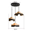 Lustre Bois Et Noir